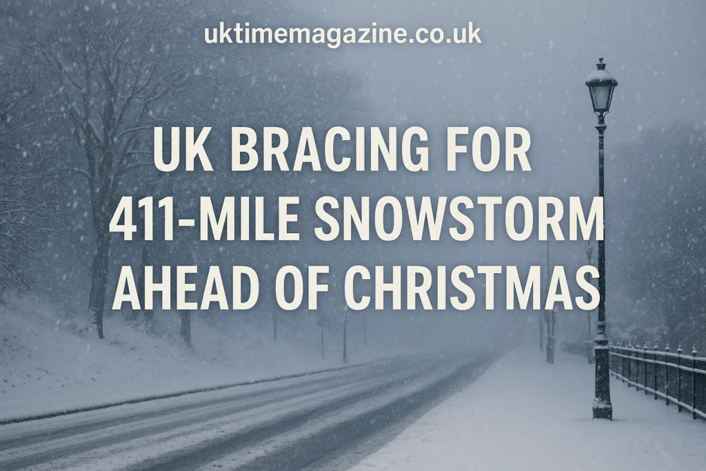 UK Bracing for a 411-Mile Snowstorm Ahead of Christmas