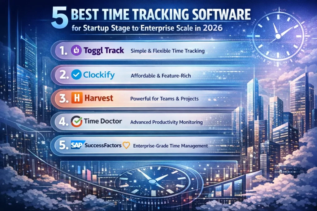 5 Best Time Tracking Software