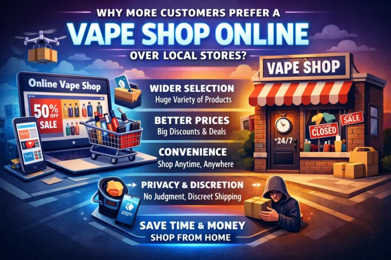 Why More Customers Prefer a Vape Shop Online Over Local Stores?