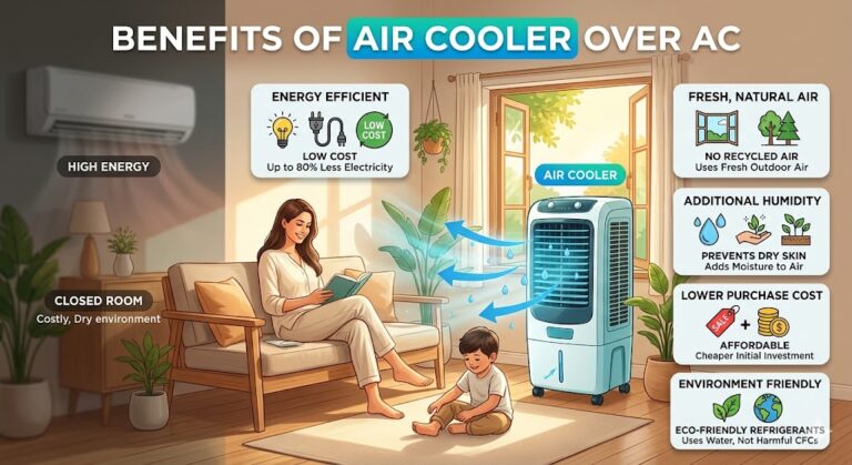 Benefits of Using an Air Cooler Instead of AC Air Cooler Instead of AC