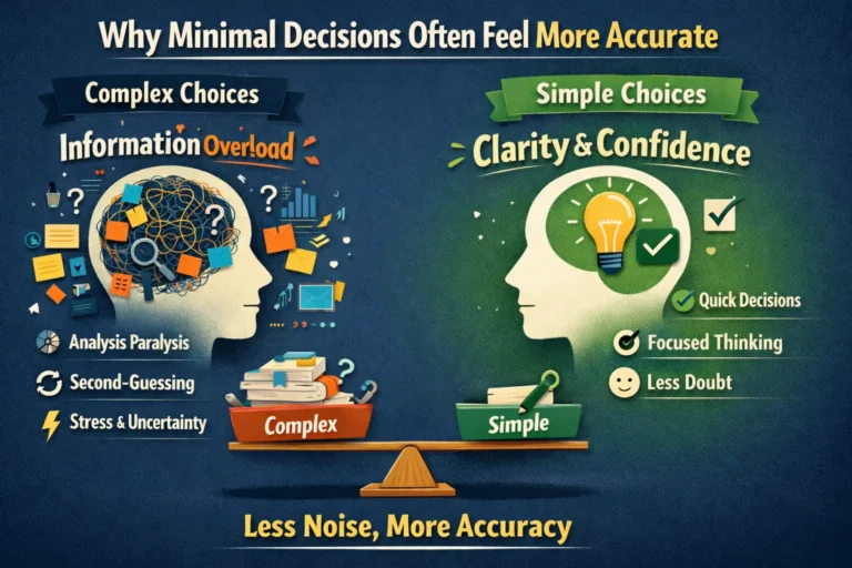 Why Minimal Decisions Often Feel More Accurate