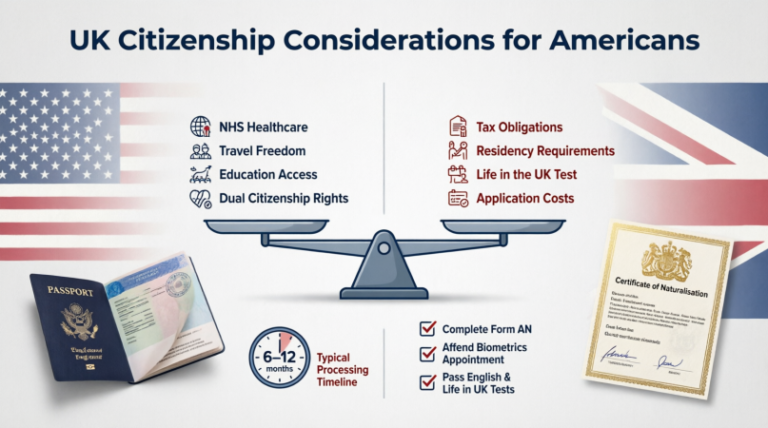 UK Citizen as an American